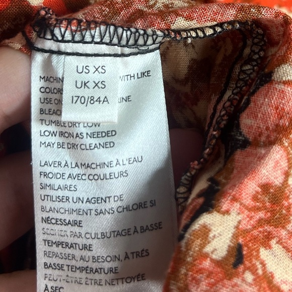 Free People Pattern Play Floral Mini Dress XS - Picture 8 of 10